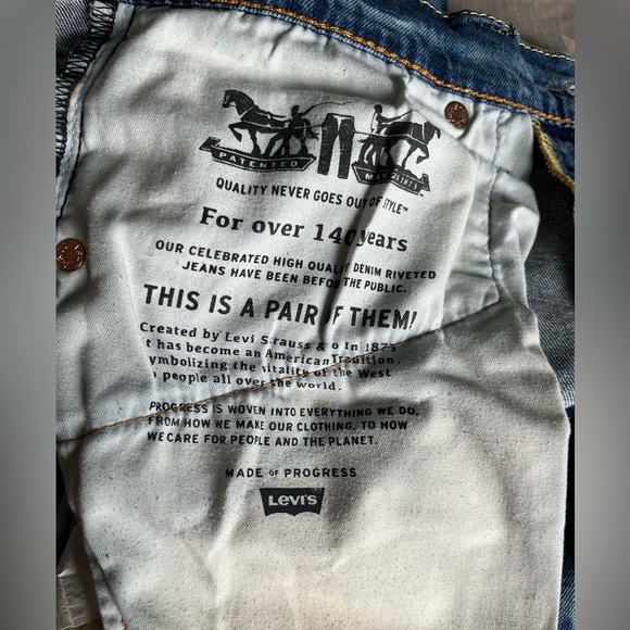 LEVI slim fit jeans. Light wash LEVI 65504 W29 L34 - Picture 6 of 7